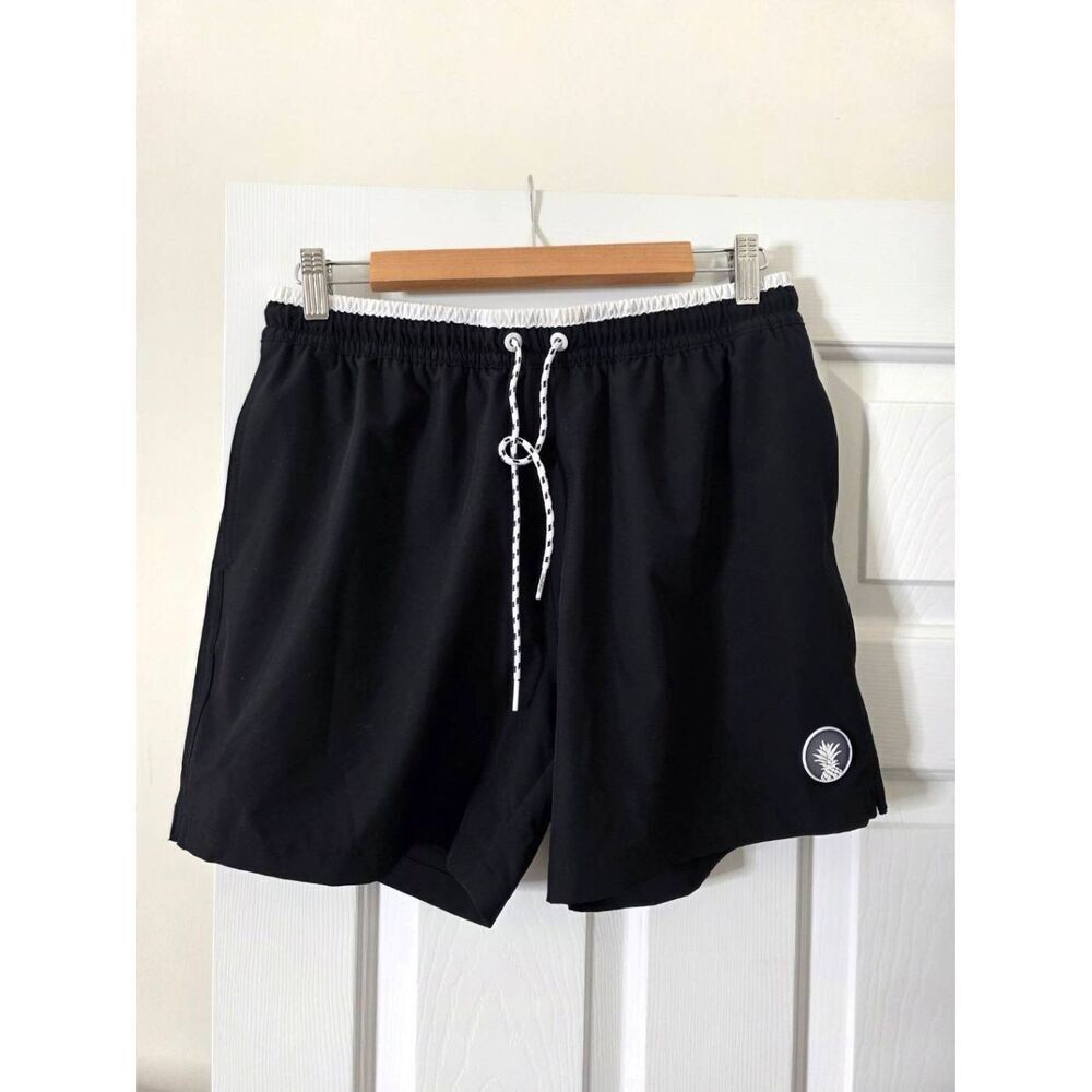 Chubbies Men's Classic 5.5" Swim Trunks Black Size M